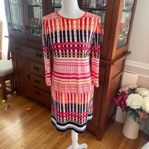 ELIZA J SZ 2 Striped Multicolor Sheath Dress
